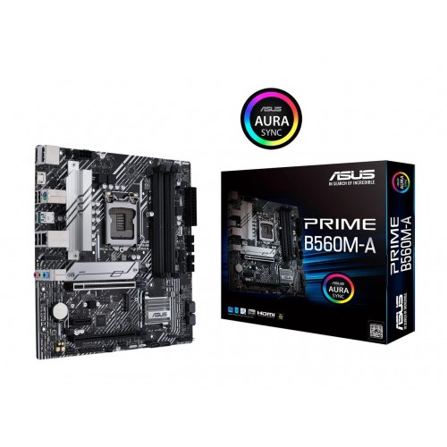 ASUS PRIME B560M-A LGA 1200 Intel B560 SATA 6Gb/s Micro ATX Intel Motherboard - PRIME B560M-A